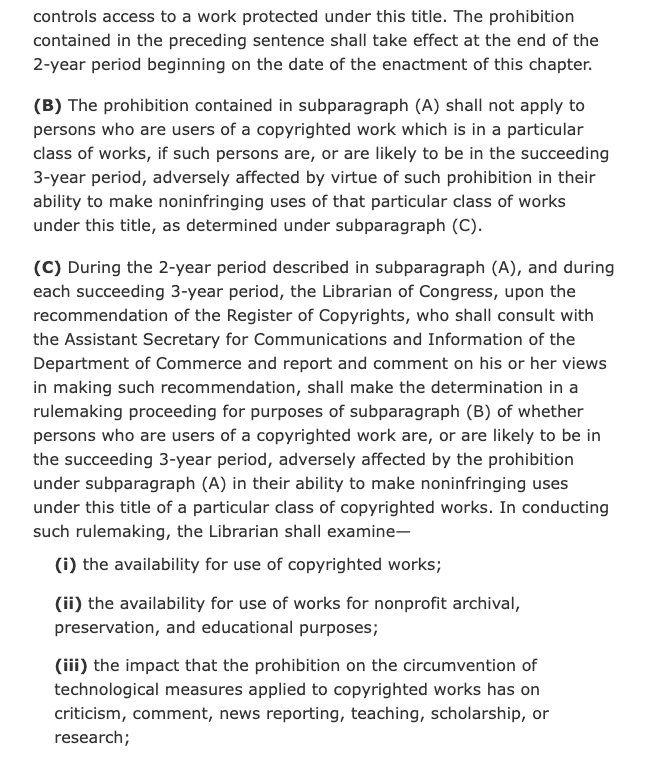 The copyright law, as written